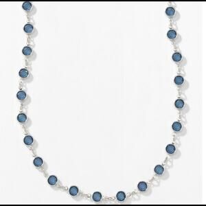 Touchstone Crystal by Swarovski, Chanelle Necklace, Montana Blue Crystal